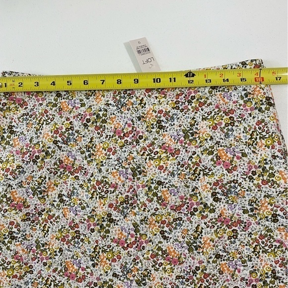 Loft Womens Floral skirt size 12 - Picture 9 of 9
